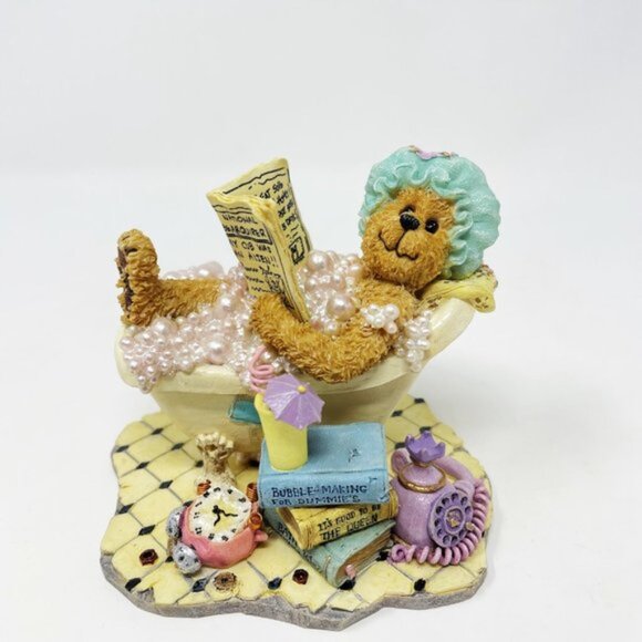 Boyds Bears & Friends The Bearstone Collection Bubbles Bearsall Figurine 2003 - Picture 8 of 8